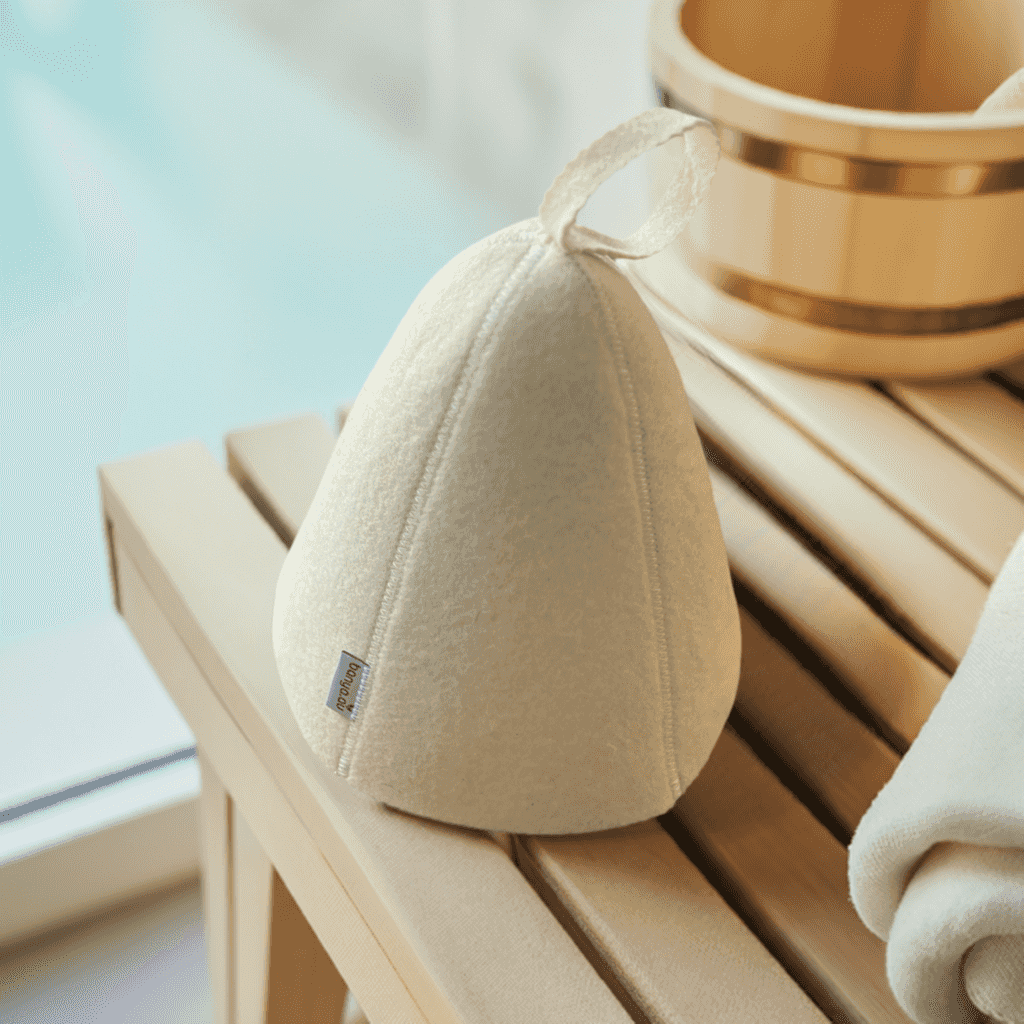 Australian Premium Natural Wool Sauna Hat in Australia