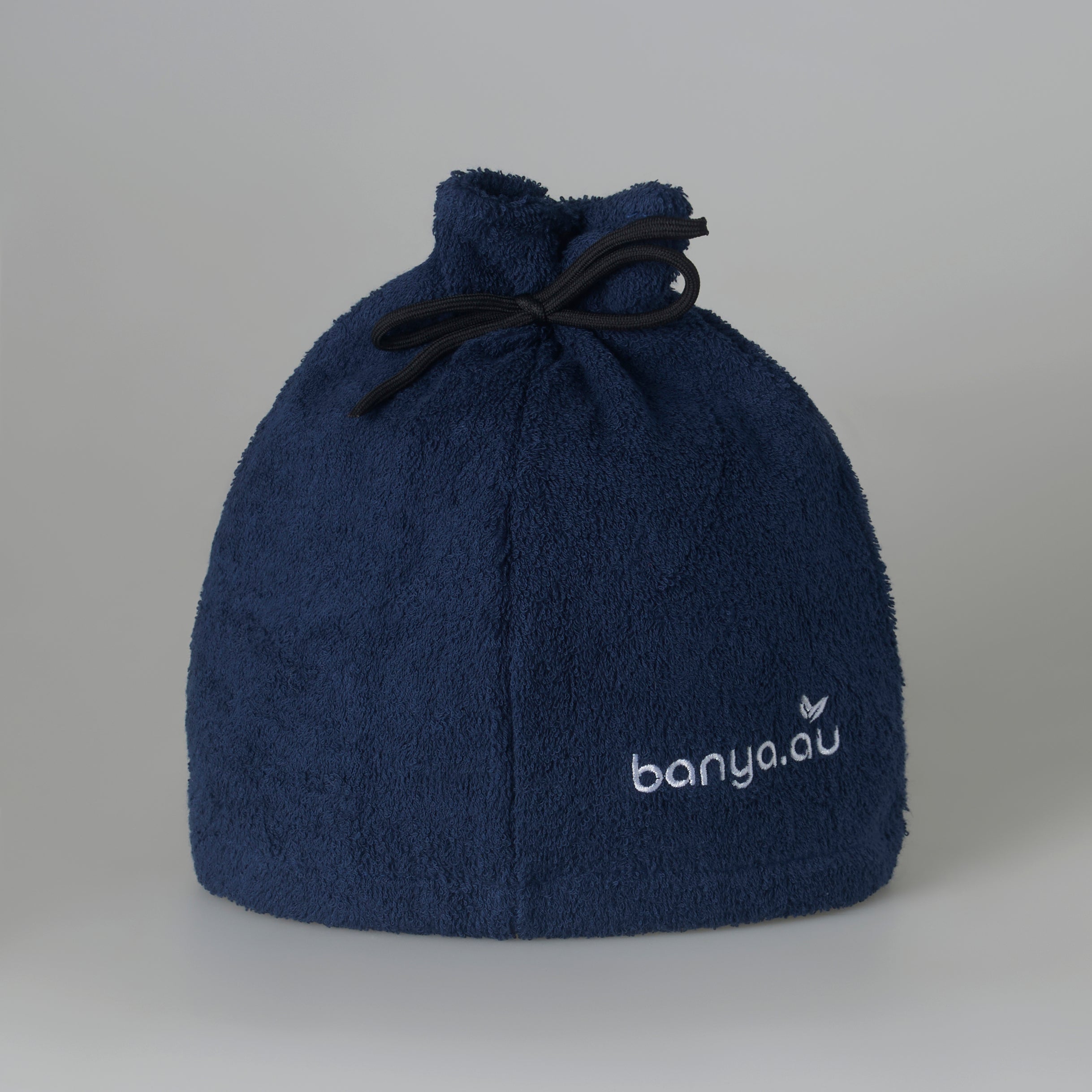 100% Cotton Blue Sauna Hat Adjustable